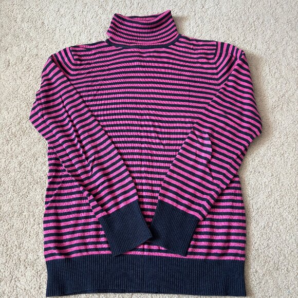 L.L.Bean Cotton/Cashmere turtleneck sweater, size M - Picture 3 of 8